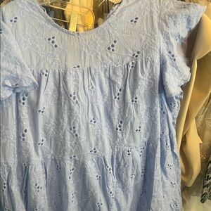 Baby Blue Baby Doll Dress